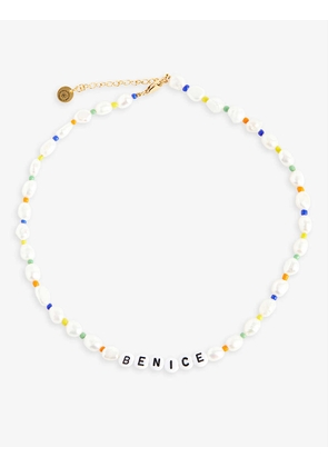 Be Nice stainless-steel beaded necklace