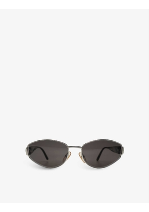 Pre-loved 2939415617140 Dior 80s oval-frame metal sunglasses