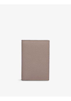Panama bi-fold cross-grained leather wallet