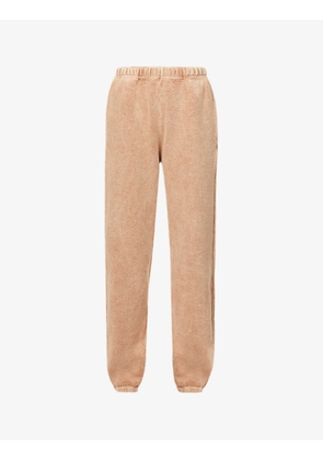 Drawstring-waist relaxed-fit cotton-jersey jogging bottoms