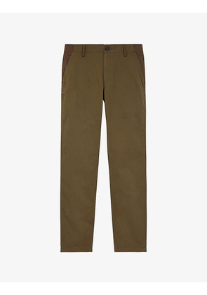 Classic-fit cotton trousers