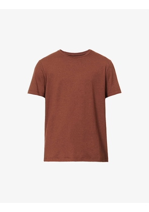 Cash crewneck cotton-blend T-shirt