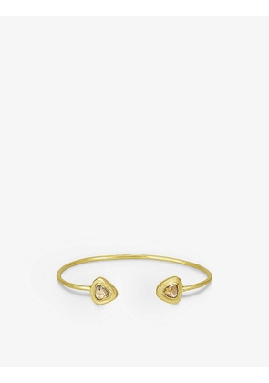 Sophie Theakston Zephyr 18ct-gold 0.8ct polki-cut diamond cuff bracelet