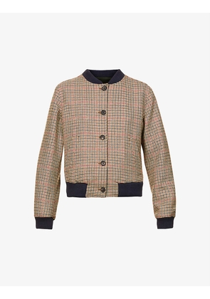 The Hailey houndstooth wool jacket