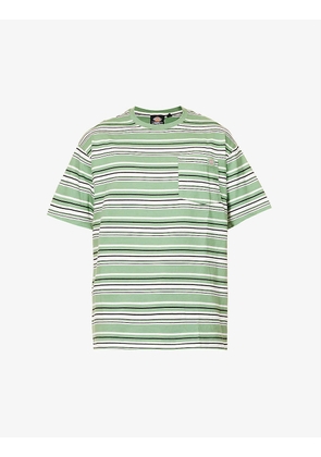 Westover striped brand-appliqué regular-fit cotton T-shirt