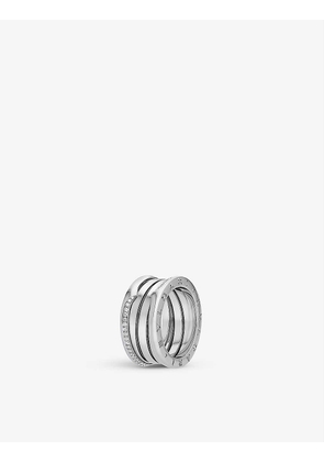 B.zero1 18ct white-gold and 0.22ct brilliant-cut diamond ring