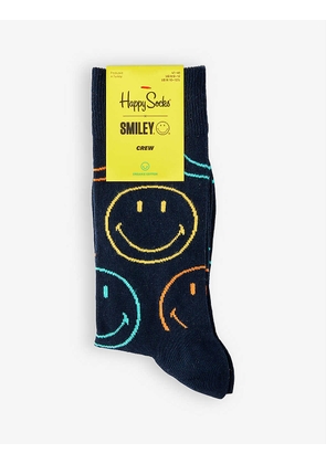 Jumbo Smiley cotton-blend socks