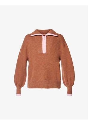 Lorna half-zip knitted jumper