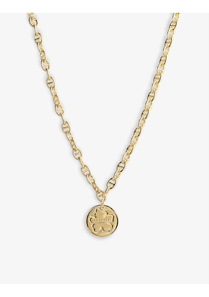 Maniila brass pendant necklace