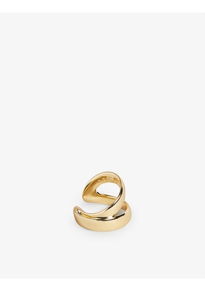 TBJ3091 Islara infinity-chain gold-tone plated brass ring