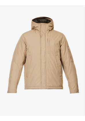 Down-filled cotton-blend jacket