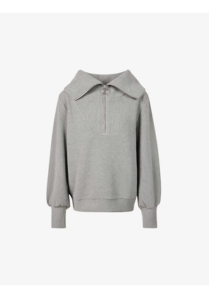Vine half-zip cotton-blend sweatshirt