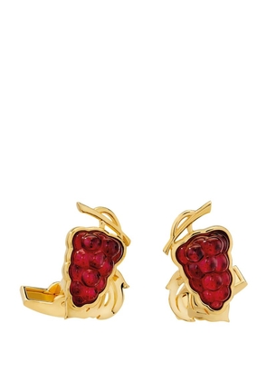 Lalique Gold-Plated Vigne Cufflinks