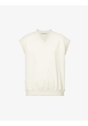 ESSENTIALS brand-appliqué cotton-blend sweatshirt