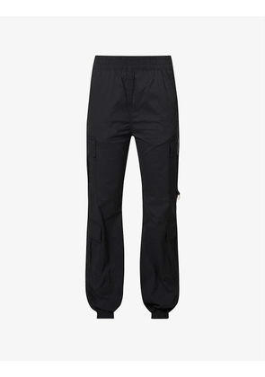 Utility high-rise stretch-woven jogging bottoms