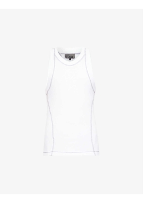 Movement fitted stretch-cotton top
