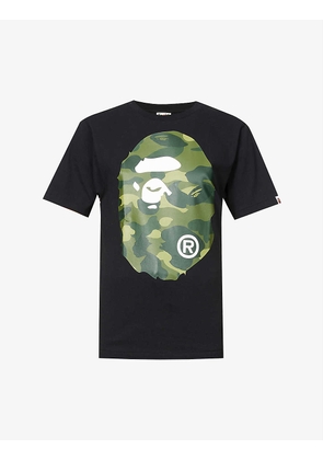 Ape-print relaxed-fit cotton-jersey T-shirt