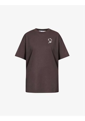 Running Arrow logo-print cotton-jersey T-shirt
