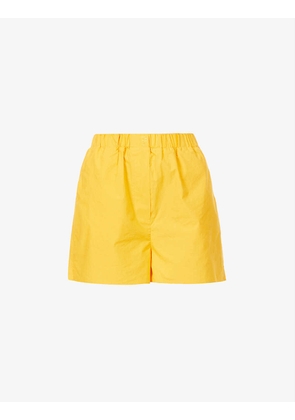 Lui relaxed-fit mid-rise organic-cotton shorts