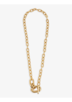 XL link gold-toned metal chain necklace