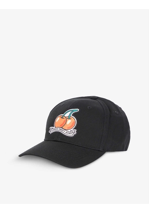 Cherry graphic-print cotton-twill cap