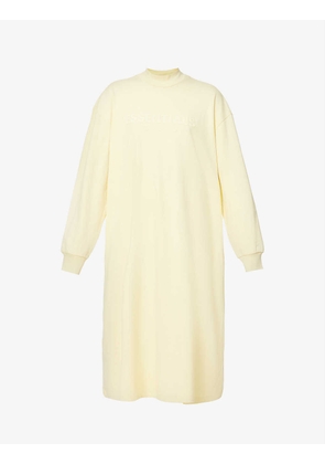 ESSENTIALS brand-appliqué cotton-jersey midi dress