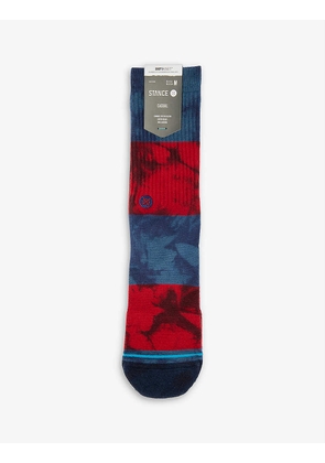 Assurance abstract-print cotton-blend socks