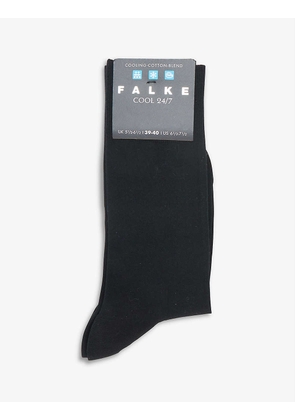 Cool 24/7 logo stretch-cotton blend socks