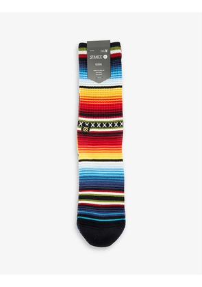 Curren striped cotton-blend socks