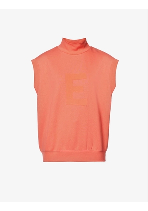 ESSENTIALS high-neck brand-badge cotton-blend sweatshirt