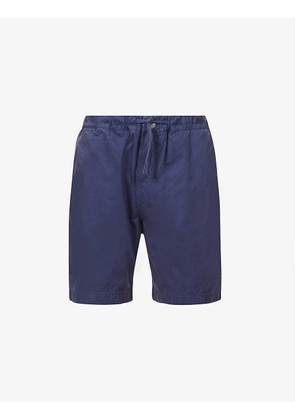 Simple mid-rise cotton shorts