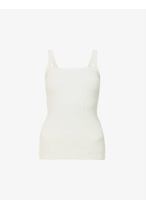 Lily sleeveless cotton-blend knitted top