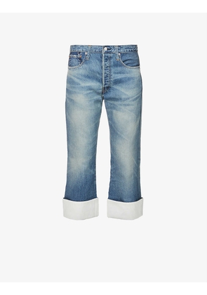 Junya Watanabe x Levi's cropped wide-leg mid-rise jeans
