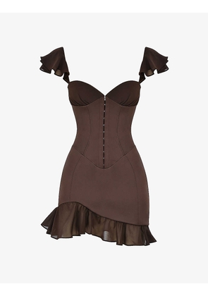 Dionne corset satin mini dress