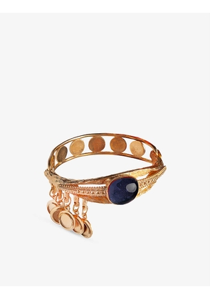 Sonia Petroff 24ct-gold plated brass and onyx bracelet