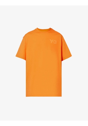 Logo-print ribbed-trim cotton-jersey T-shirt