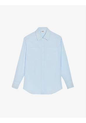 Calissa oversized long-sleeved organic-cotton shirt