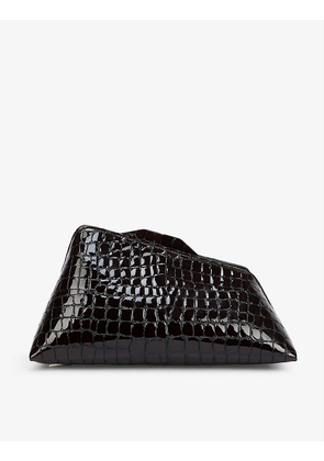 8.30 Pm Crocodile-Textured Leather Clutch