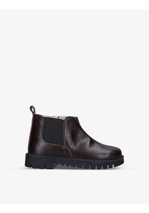 Gaucho cleated-sole leather Chelsea boots 4-7 years