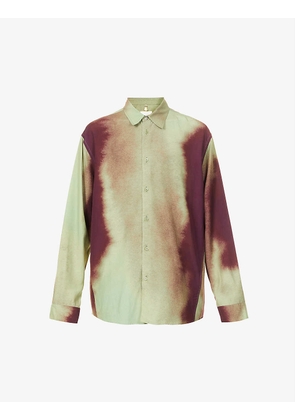 Ray graphic-print relaxed-fit woven shirt