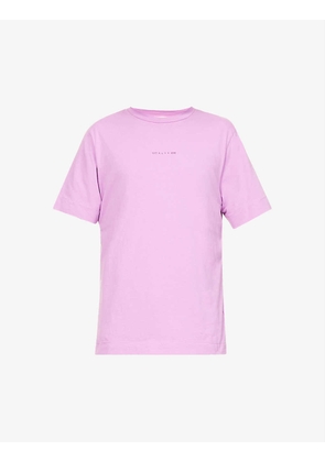 Distressed back-print regular-fit cotton-jersey T-shirt