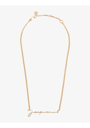 La Chaine brass necklace