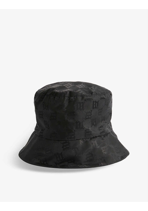 Monogrammed woven bucket hat