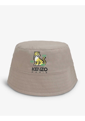 Kotora tiger-print cotton bucket hat
