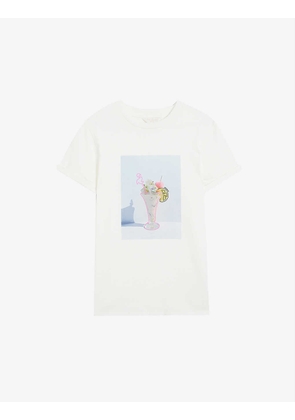 Cosmioz graphic-print cotton-jersey T-shirt