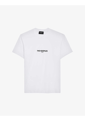Brand-print cotton T-shirt