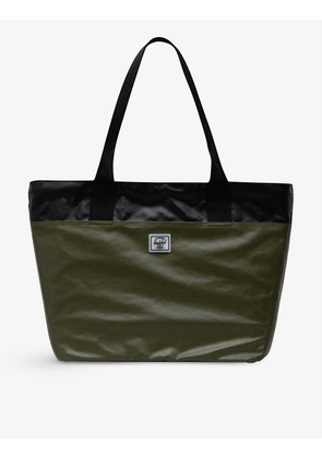 Alexander contrast-panel recycled-polyester tote bag