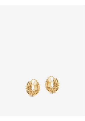 Baya 18ct yellow gold-plated vermeil hoop earrings