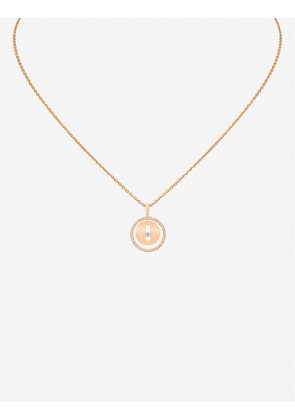 Lucky Move 18ct rose-gold and diamond necklace