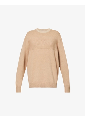 1970-Embossed Merino Wool And Cotton-Blend Jumper